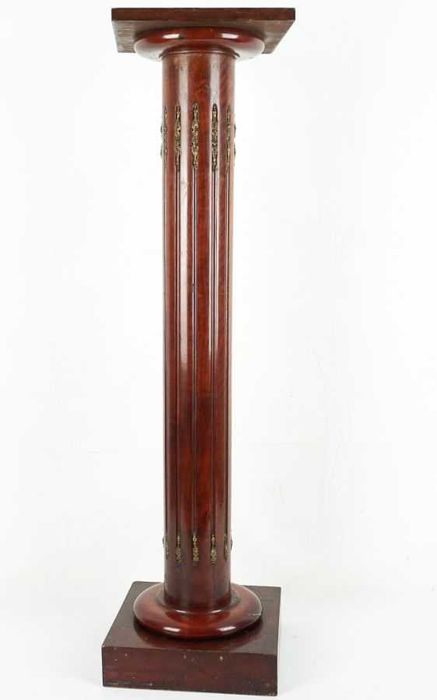 Coluna Estilo Luís XVI em Madeira de Mogno