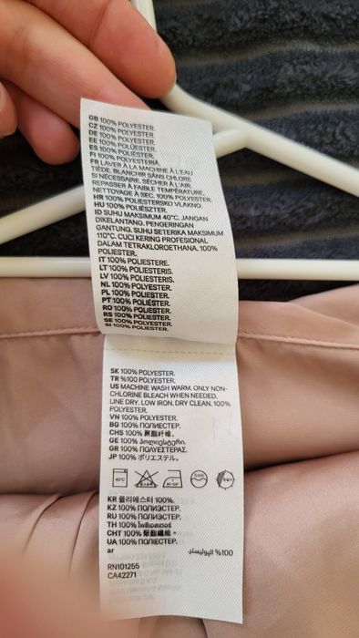 Piżama satynowa różowa