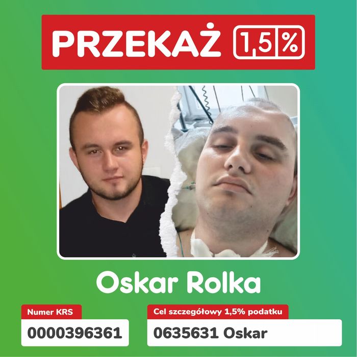 Przekaz 1.5% dla Oskarka ! Proszę pomóż