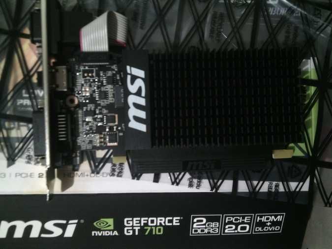 Продам видеокарту MSI GeForce GT 710 2048 MB DDR3