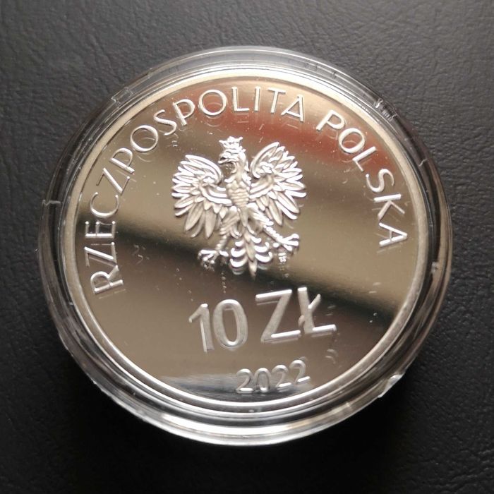 Kolekcjonerskie 10 zł 2022 r rocznica urodzin I. Łukasiewicz, Ag 999