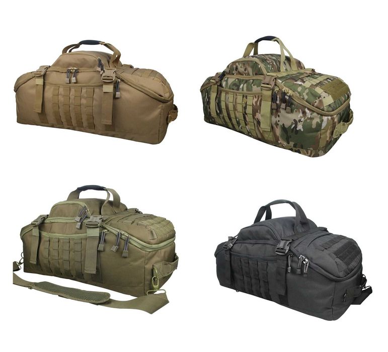 Тактична сумка-рюкзак трансформер 80 л мультикам койот олива