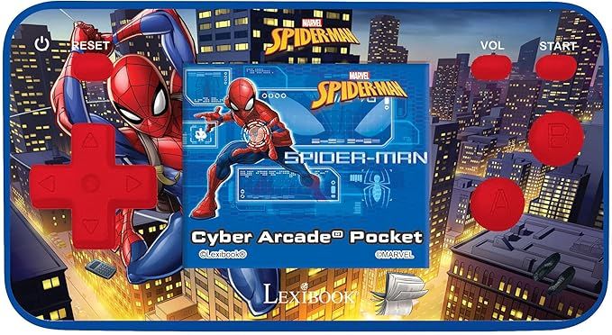 Lexibook JL1895SP Spider-Man Cyber ​​​​Arcade Pocket czerwony/niebieski