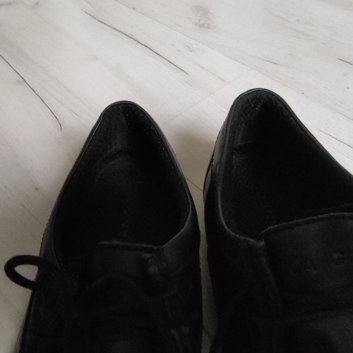 Skórzane półbuty męskie Kangol 44 czarne