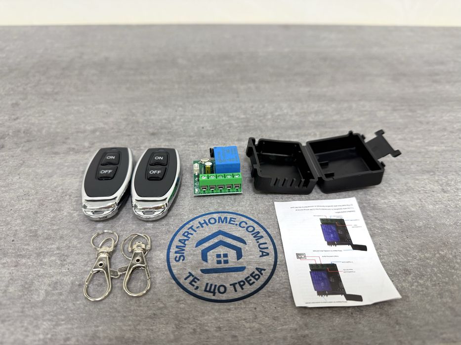 ХІТ‼️50м радио реле 12В 1 канал сухие контакты радіореле беспроводное