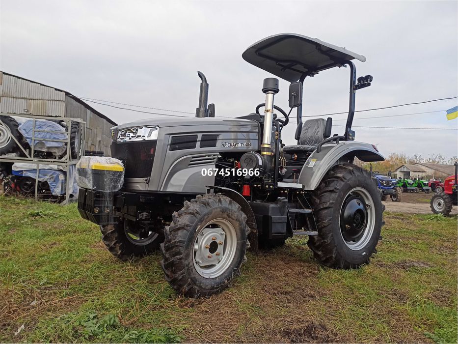 Мінітрактор Скаут TY-404 SR з козирком компресор реверс примусова