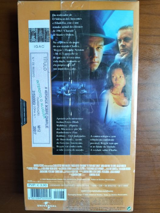 Antiga VHS "A Verdade sobre Charlie" (selada)