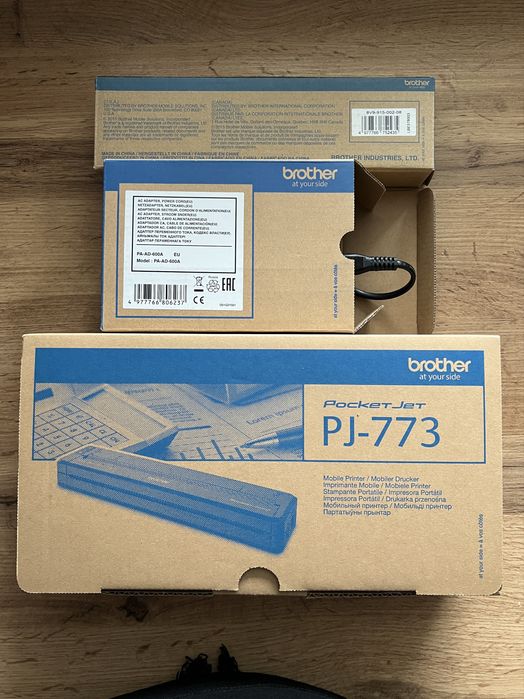 Drukarka przenośnia PJ773 z akumulatorem i zasilaczem