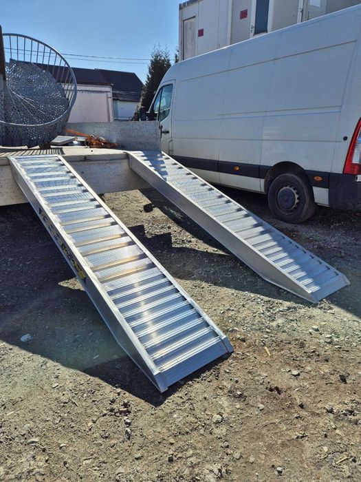 Najazdy aluminiowe 1m-5m do 25t. Włoska jakość,dostawa,znak CE