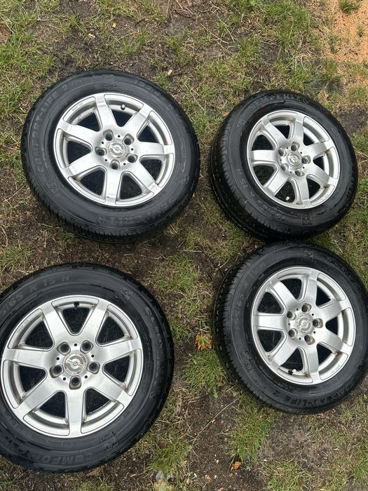 Koła Alufelgi 15" 5x112 VW Golf 5 Skoda Audi + Opony 195/65 R15 Semperit