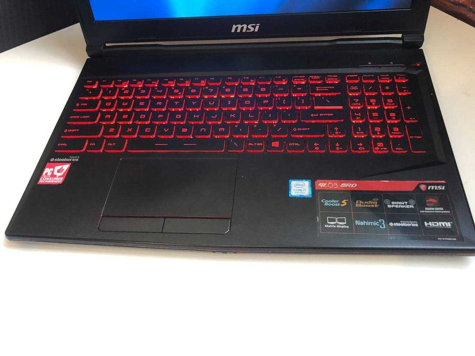 Игровой ноутбук MSI GL63 i7-8750H + GTX 1050Ti 4gb 15.6 дюймов FHD IPS
