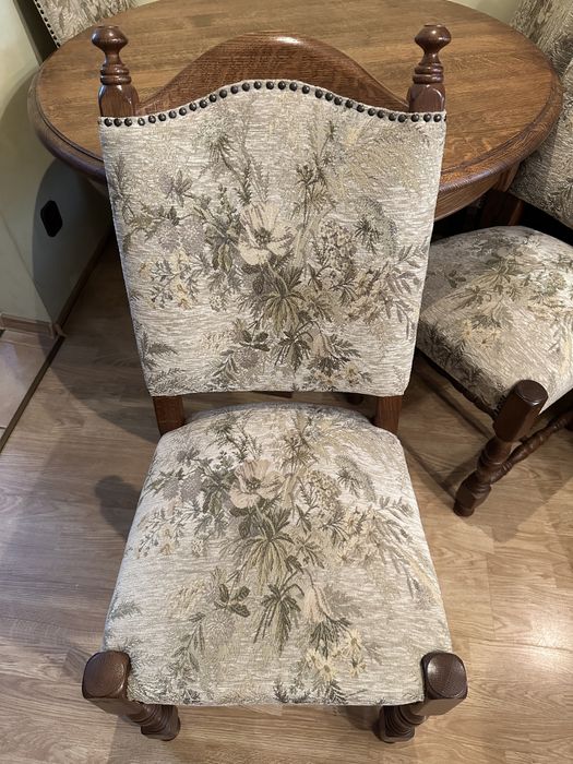 Stół,4 krzesła, antyk