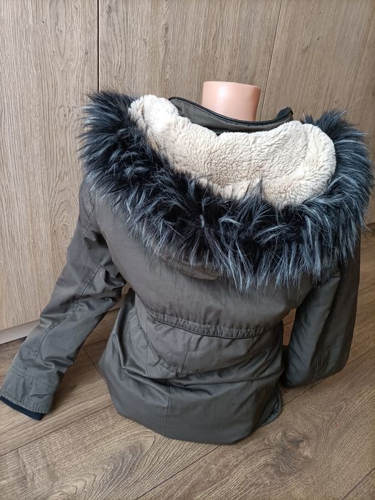 Kurtka parka, ciepła ,oliwkowa M/38 Primark
