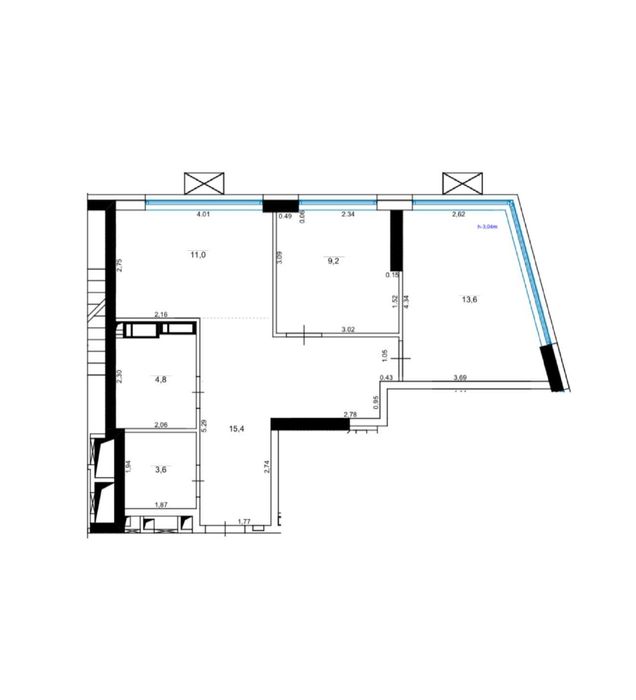 2-rooms apartment apartment by the address (area 57,6 m²) - Atlanta.ua - photo 2