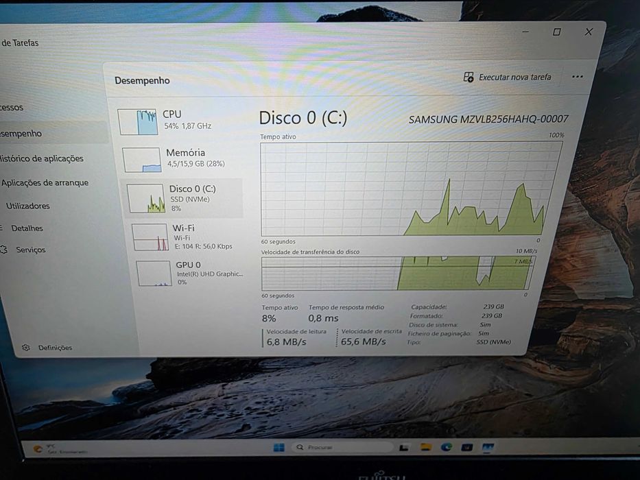 Portátil Fujitsu E459 - Intel i5 - 16GB RAM