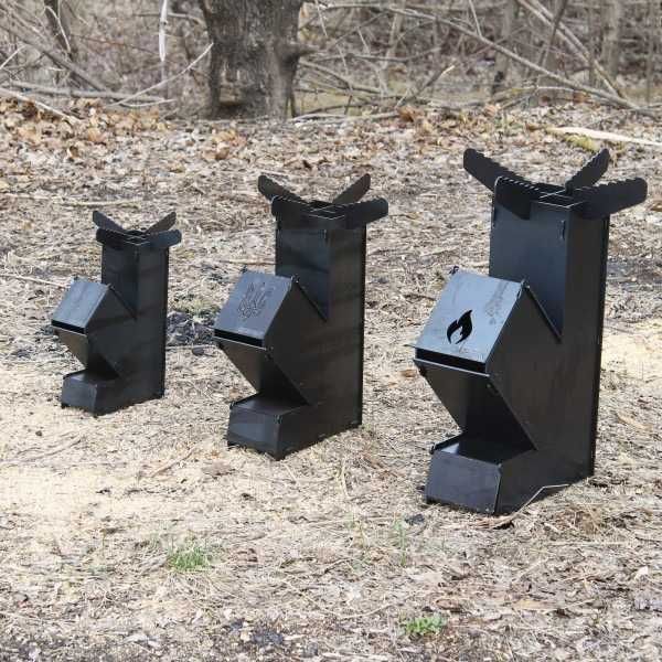 Турбо печь для кемпинга походная печка ракета для казана сковороди