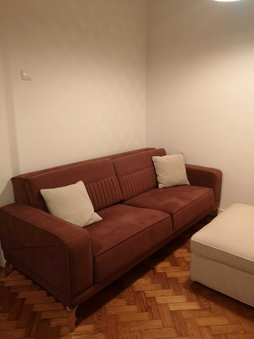 Sofá 3 Lugares cor Tijolo (sofá cama)