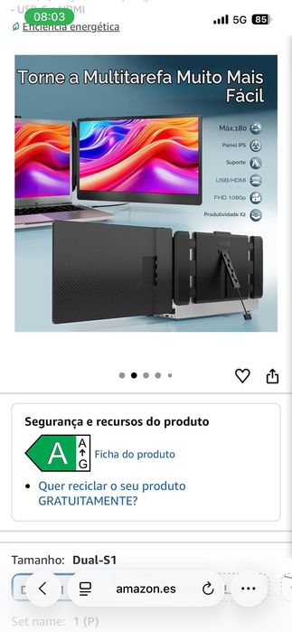 Extensor de monitor para portátil