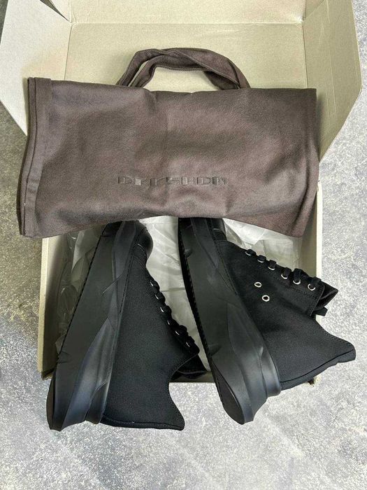 Rick Owens DRKSHDW Abstract Ramones jumbo lace laces кеди кросівки