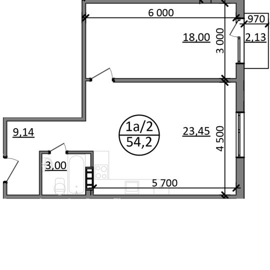 Apartment in Basivka - View 2