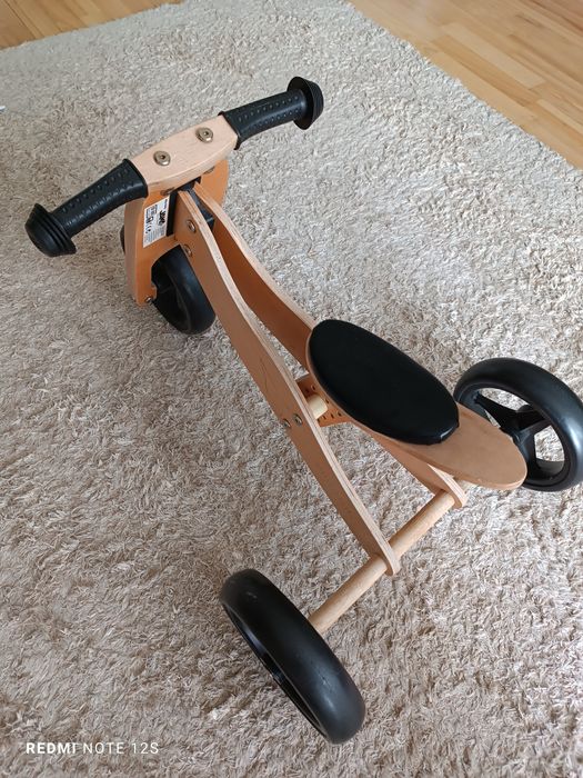 Rowerek biegowy drewniany