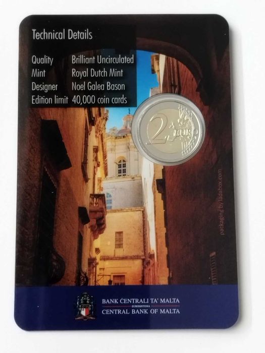 Malta 2 euro, 2025 - Historyczne miasto Mdina