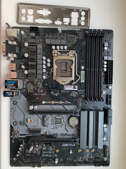 Материнська плата ASRock Z390 Pro4 (s1151, Intel Z390, PCI-Ex16)