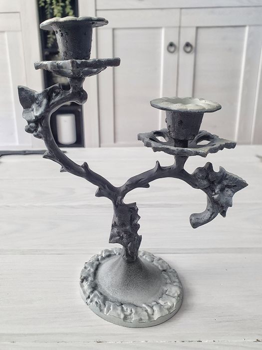 Świecznik "winorośl" metal