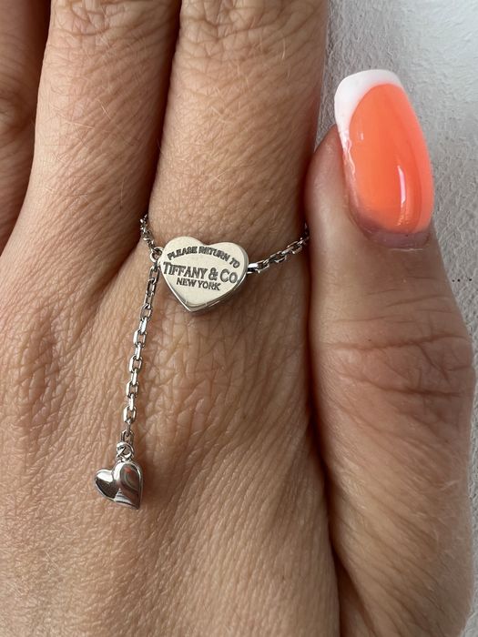 Золотое кольцо Tiffany & Co белое золото 585 проба