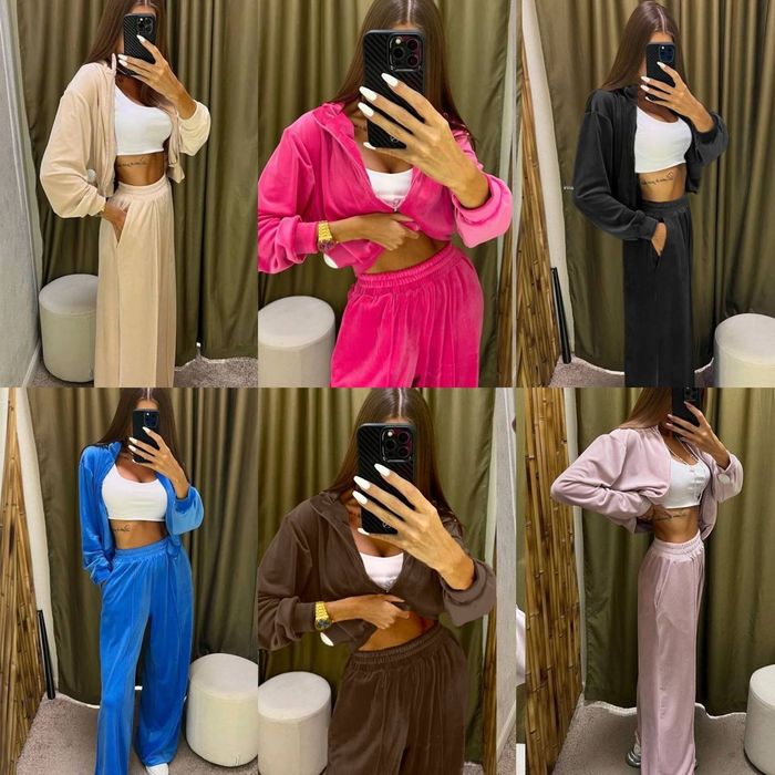 Жіночий спортивний костюм велюровий / спортивний костюм с капюшоном