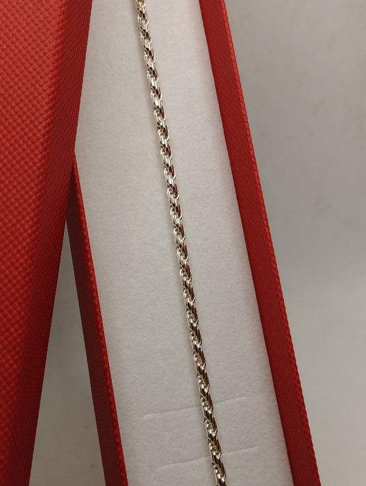 Srebrna bransoletka, próba 925, długość 19 cm