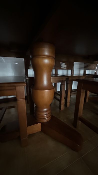 Mesa madeira macica 6 lugares