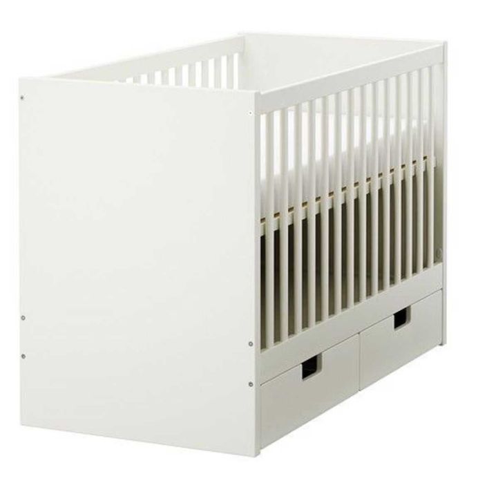 Berço Ikea Stuva com Colchão, Resguardo e Proteção para Bebé