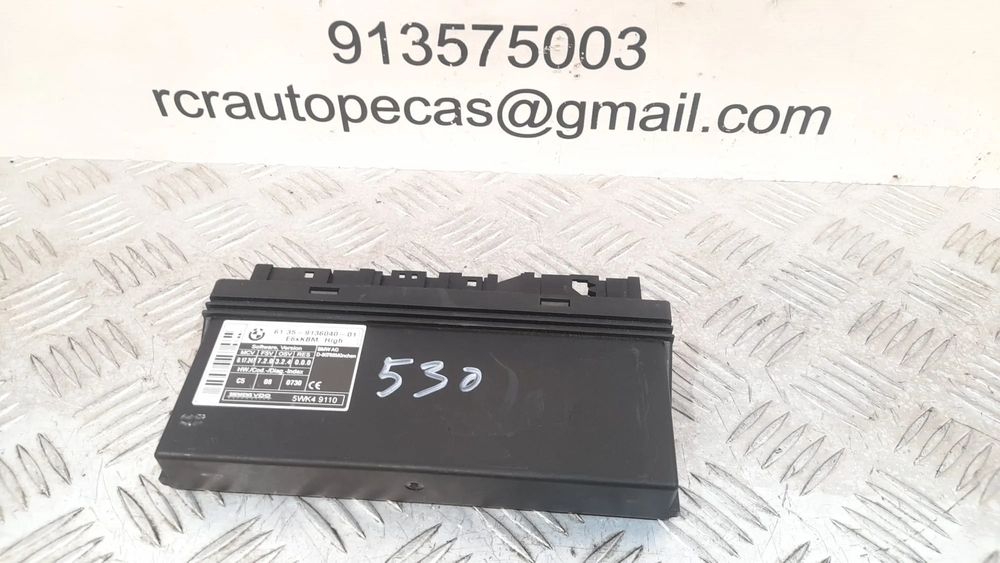 CENTRALINA UNIDADE CONTROLO BMW SERIE 5 E60 61359136040 9136040 E61
