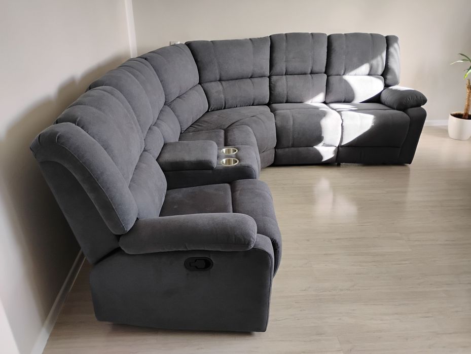 Nowy narożnik z manualną funkcją relax Rokky BELIANI