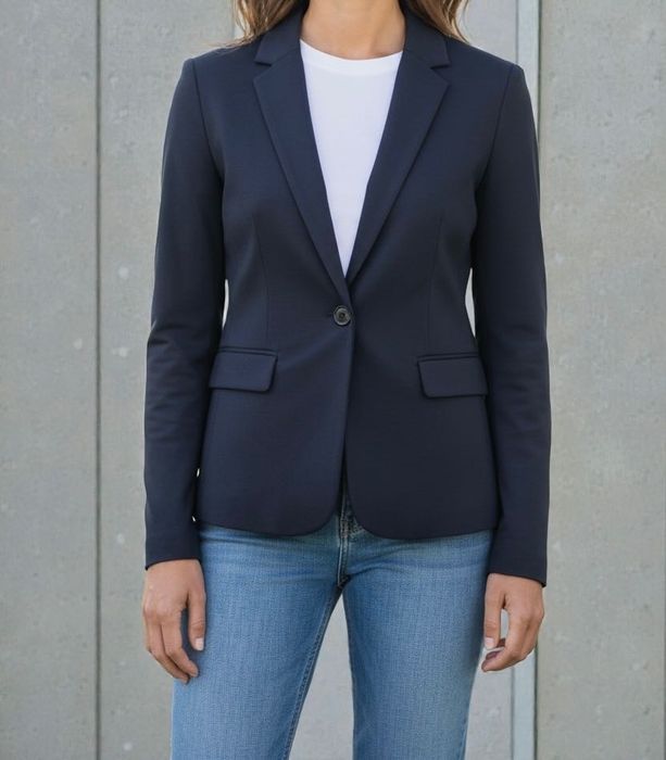 J.Lindeberg Della Stretch Dressed Wool 40 damski granatowy żakiet