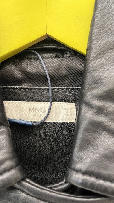Шкіряна куртка Mango Kids