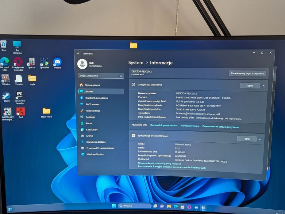 Optiplex 3070 mini komputer win11