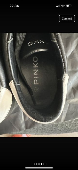 Oryginalne sneakersy buty pinko 38