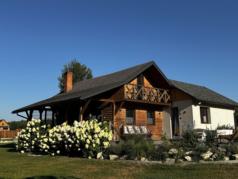 Brzozowa Polanka- Domek nr 2. Kominek. Jacuzzi. Sauna.  8 osób.