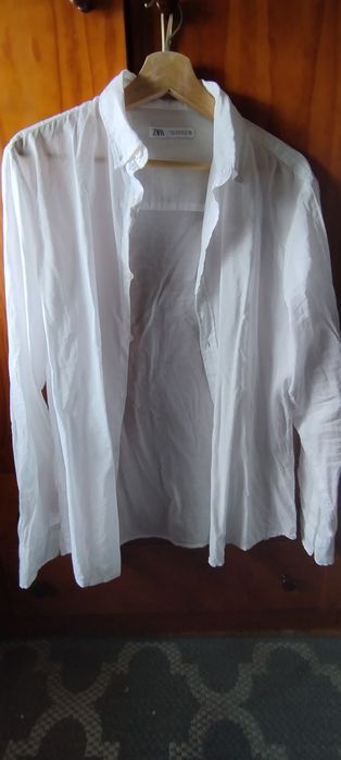 Camisa Zara branca tam M fresca
