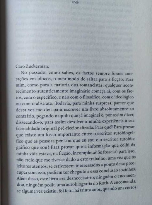 Os Factos; Autobiografia de um Romancista - Philip Roth