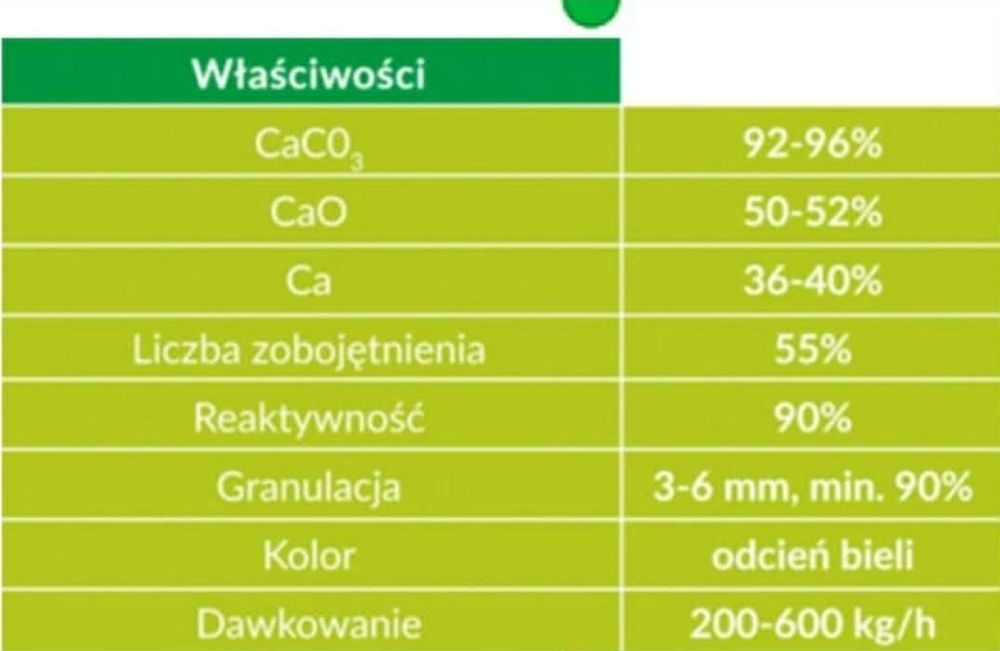 PRODUCENT Wapno Granulowane