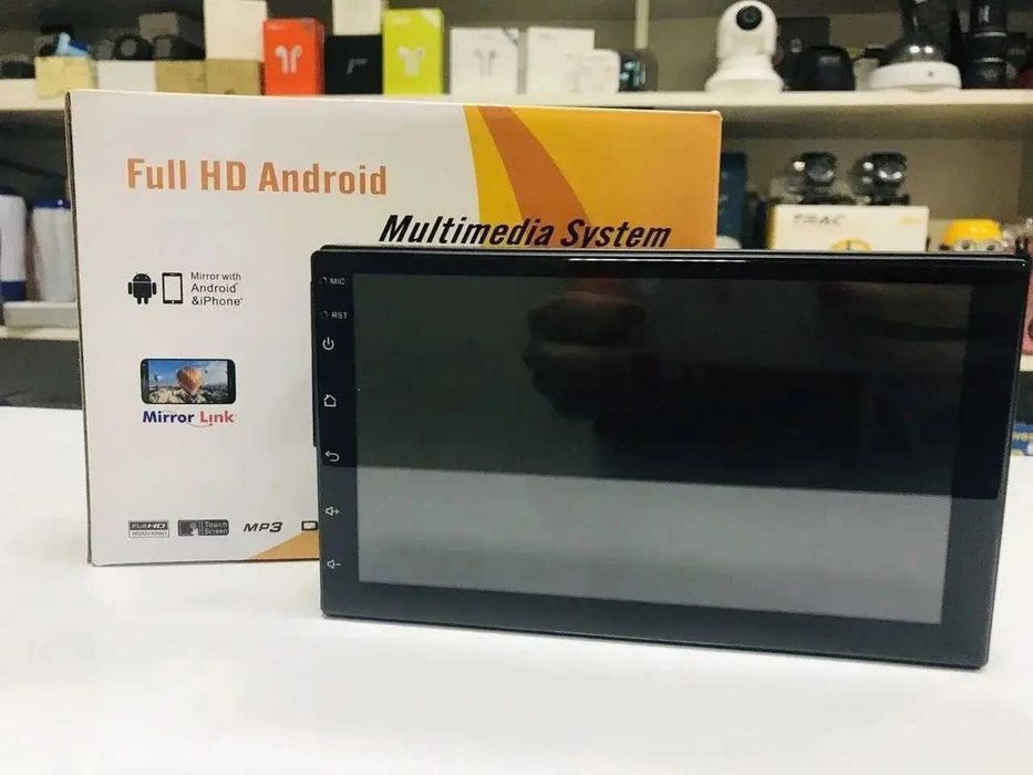 Автомагнітола, магнітола  2 DIN Podofo 8701 Android 2-32 та 4-64 GB