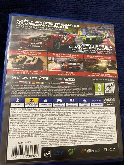 Sprzedam grę GRID na ps4