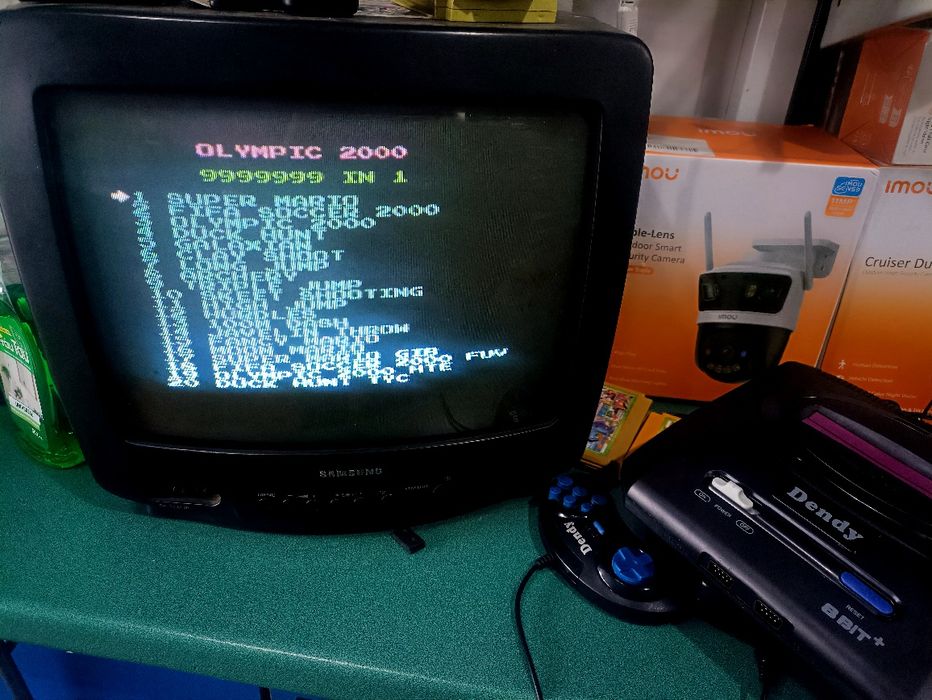 Игровая консоль денди со встроенными играми