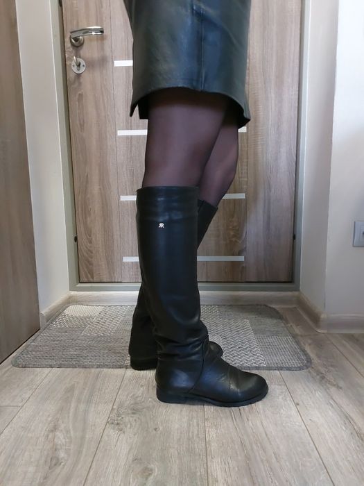 Шкіряні чоботи зимові 37 розмір