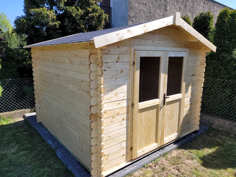masywny domek ogrodowy*3m x 3m*9m2*narzędziowy*balik  grubosci aż 34mm