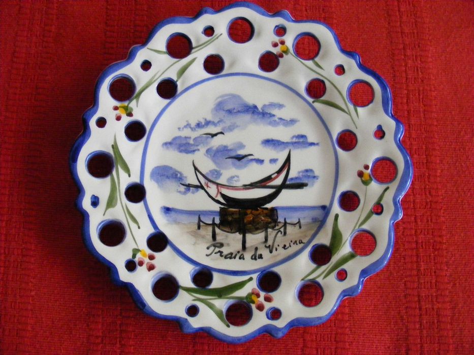 Prato Decorativo em cerâmica - Praia da Vieira