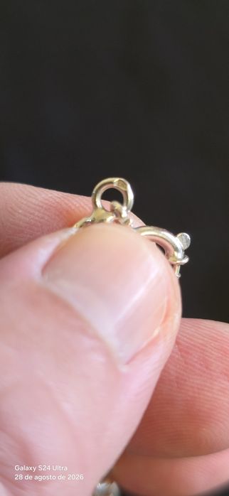 Lindíssimo fio  + pingente em prata de lei 925.